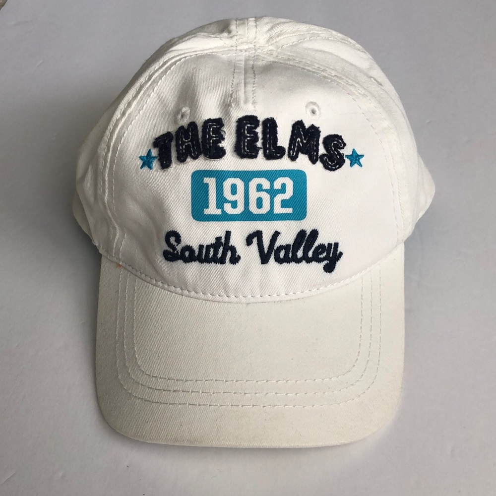 H&M White Embroidered Baseball Hat Size 6-8y